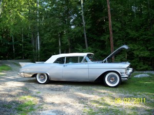 1957 Cadillac at Cadillac parade in Vermont