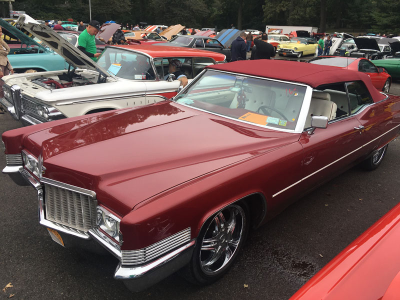 red Cadillac with Red top